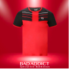 FORZA CHECK M S-S TEE CHINISE RED 