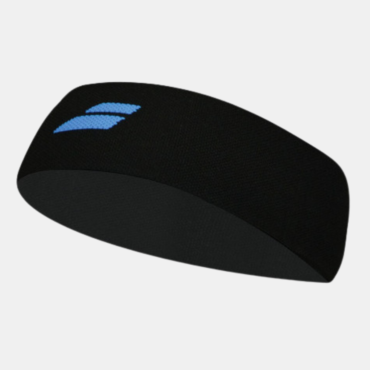 BABOLAT LOGO HEADBAND BLACK/DIVA BLUE