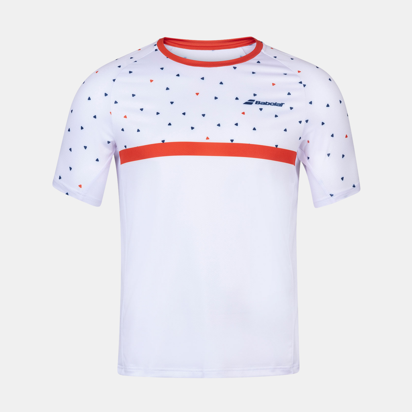 BABOLAT T-SHIRT COMPETE CREW NECK TEE MEN WHITE/PUREED PUMKIN