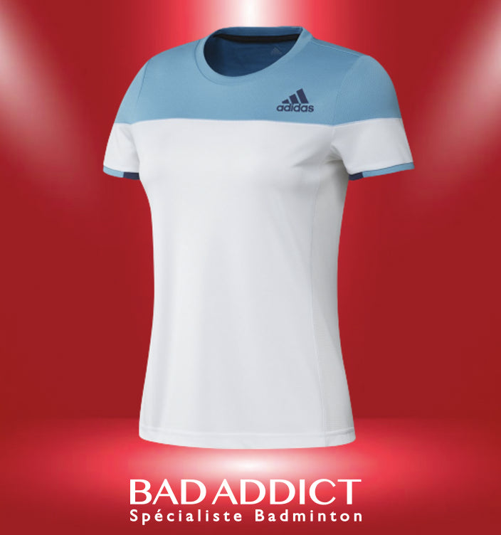 ADIDAS T-SHIRT FEMME COLORBLOCK BLANC