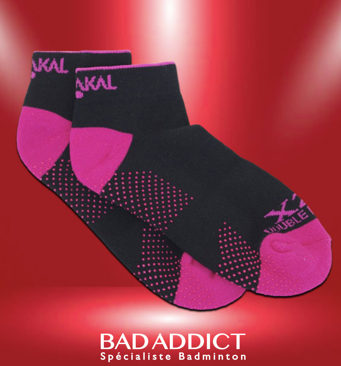 KARAKAL CHAUSSETTES X2 NOIR/ROSE