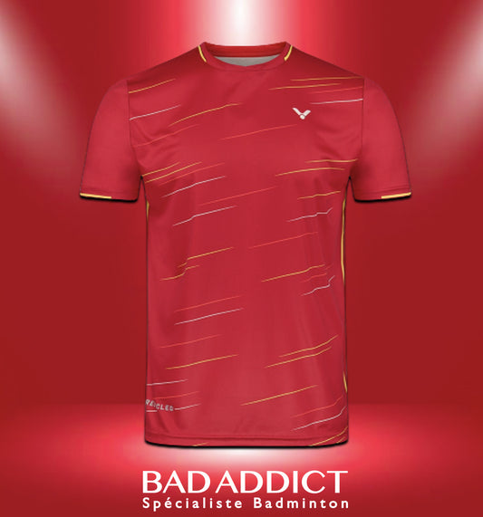 VICTOR T-SHIRT T-23101 MEN D RED