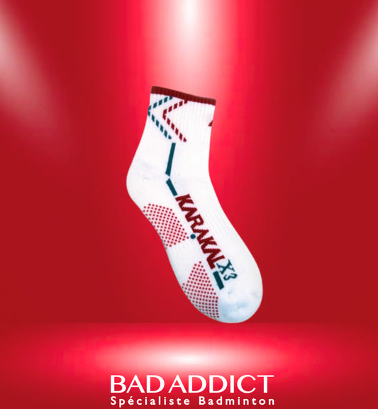 KARAKAL CHAUSSETTES X4 ANKLE NOIR/GRIS