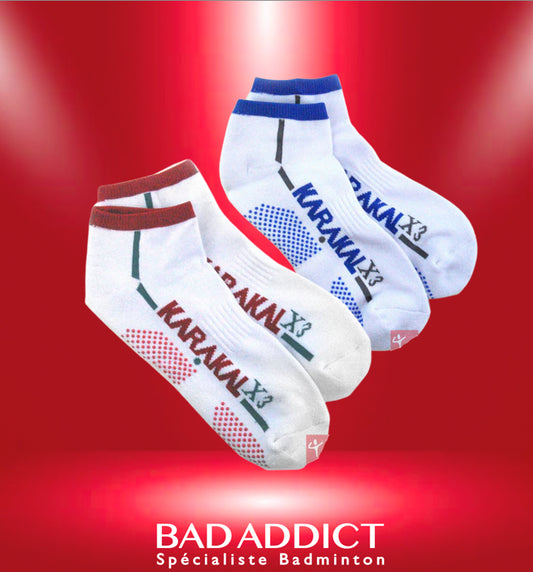 KARAKAL CHAUSSETTES X2 TRAINER NOIR/ROSE