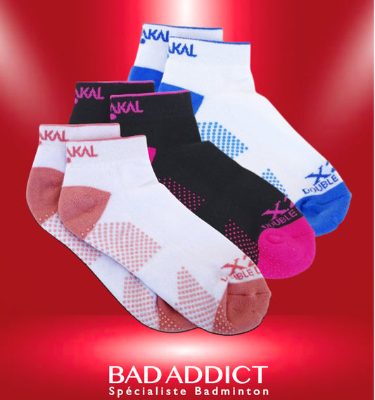 KARAKAL CHAUSSETTES X2 TRAINER NOIR/ROSE