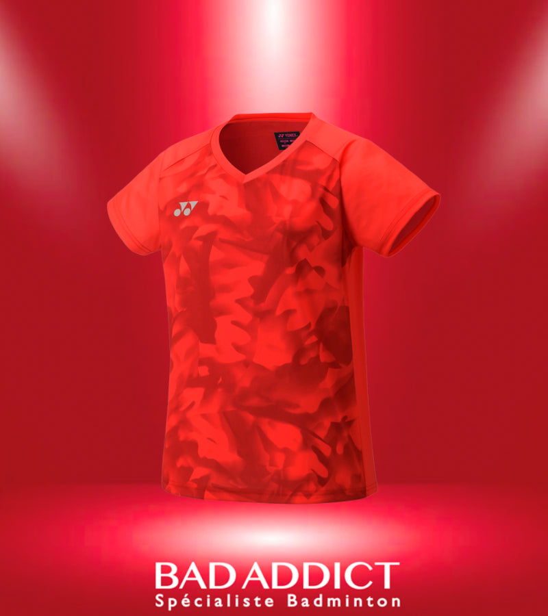 YONEX YW0033 T-SHIRT WOMEN'S CREW NECK SHIRT PEARL RED