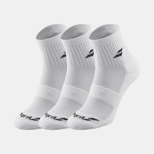 Babolat BABOLAT CHAUSSETTES QUARTER 3 PAIRS PACK SOCK - badminton