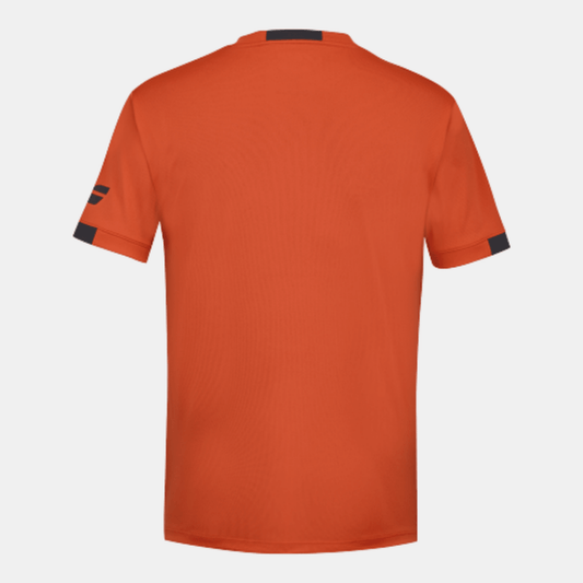 Babolat Play Crew Neck Tee Men Fiesta Red - Bad Addict