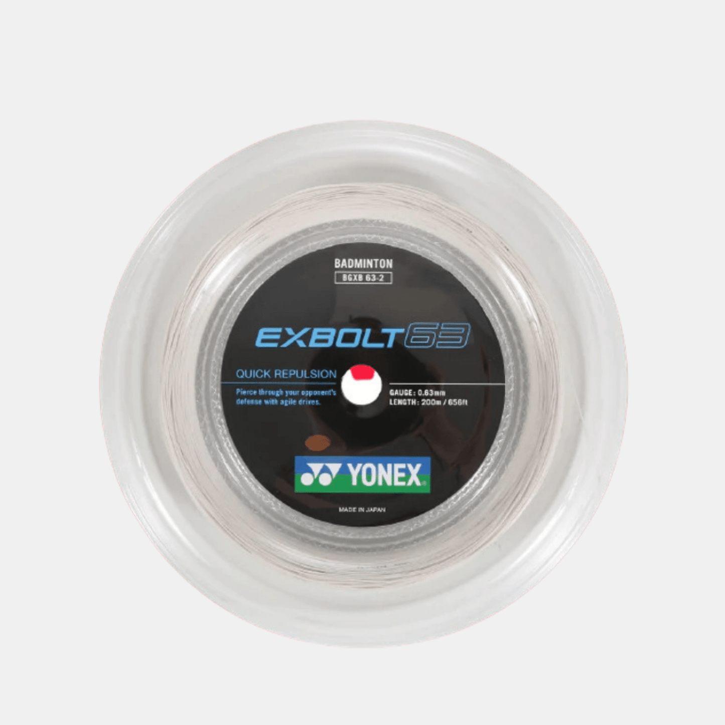 YONEX BOBINE EXBOLT 63 BLANC 200M - Bad Addict