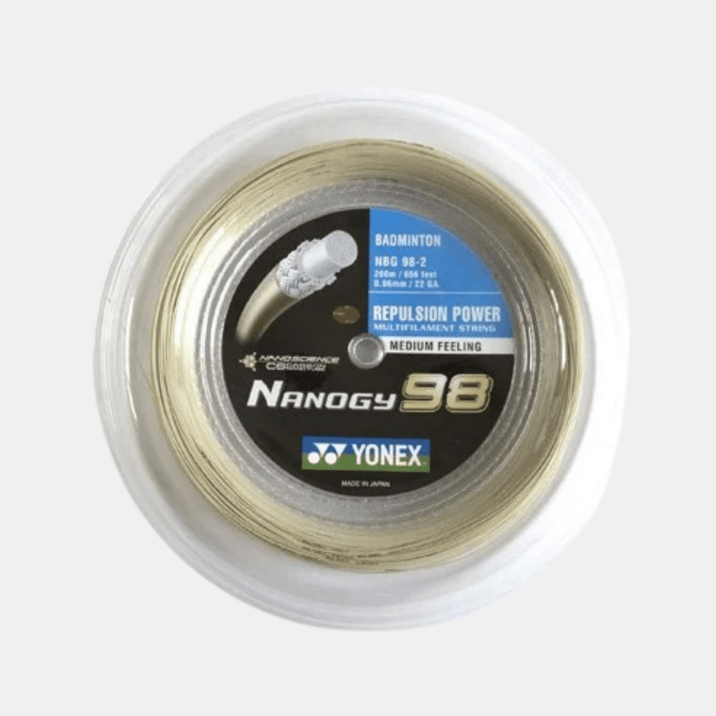 YONEX BOBINE NANOGY 98 200M BLANC - Bad Addict