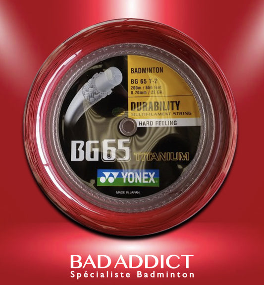 YONEX BOBINE BG65 TITANIUM 200M