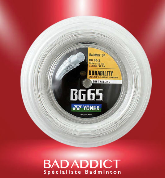 YONEX BOBINE BG65 DURABILITY 200M