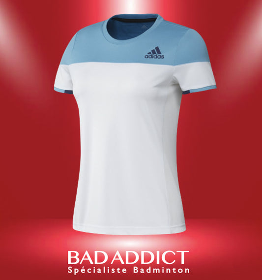 ADIDAS T-SHIRT FEMME COLORBLOCK BLANC