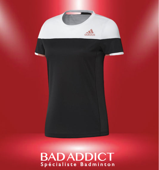 ADIDAS T-SHIRT FEMME COLORBLOCK  NOIR