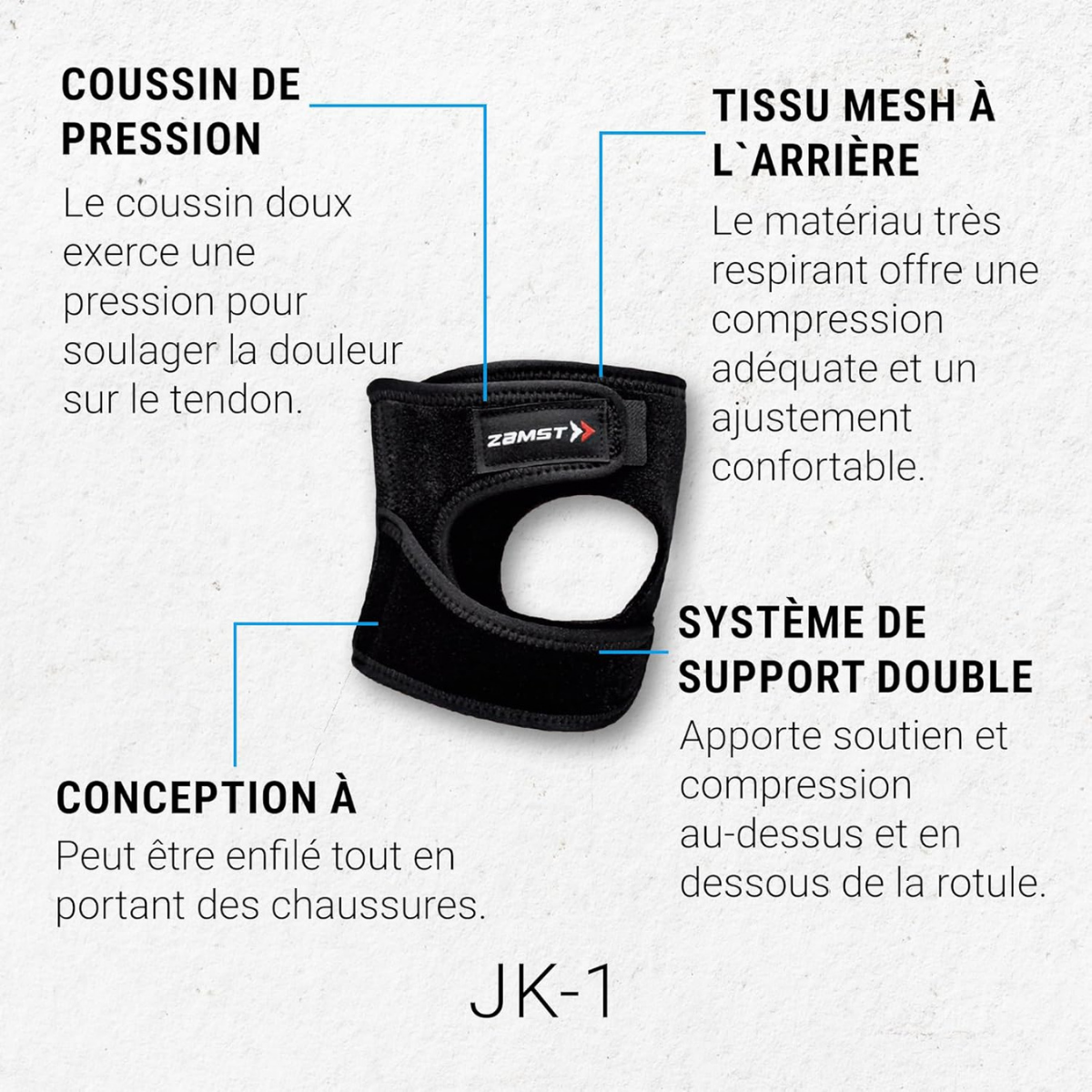 ZAMST GENOUILLÈRE JK-1
