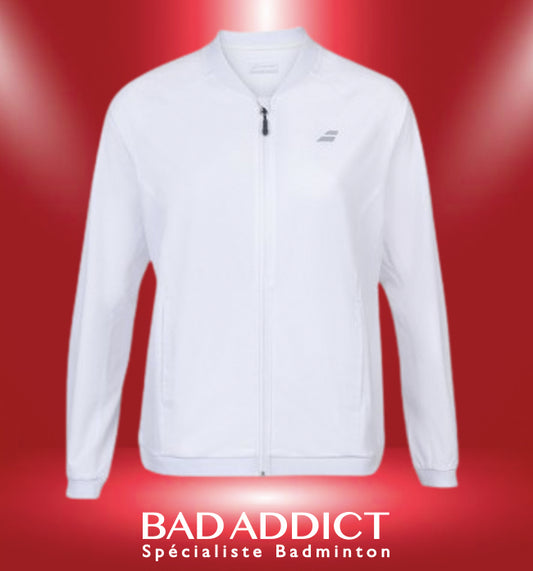 VESTE BABOLAT FEMME PLAY BLEU BLANCHE