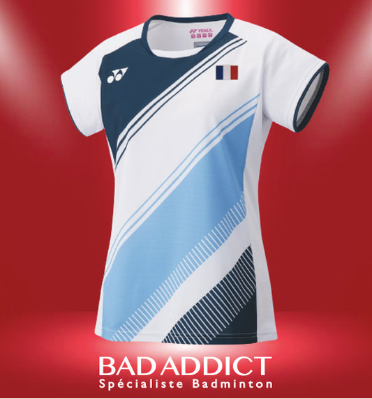 T-SHIRT YONEX FEMME EQUIPE DE FRANCE 20591EX BLANC