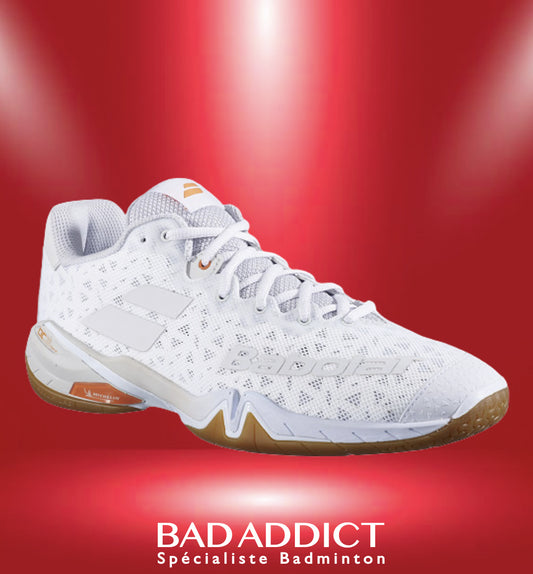 BABOLAT CHAUSSURES SHADOW TOUR MEN WHITE/LIGHT GREY