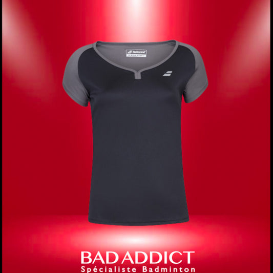 BABOLAT T-SHIRT FEMME PLAY CAP SLEEVE TOP WOMEN BLACK