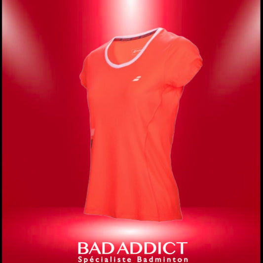 BABOLAT T-SHIRT FEMME CORE FLAG TEE WOMEN FLUO