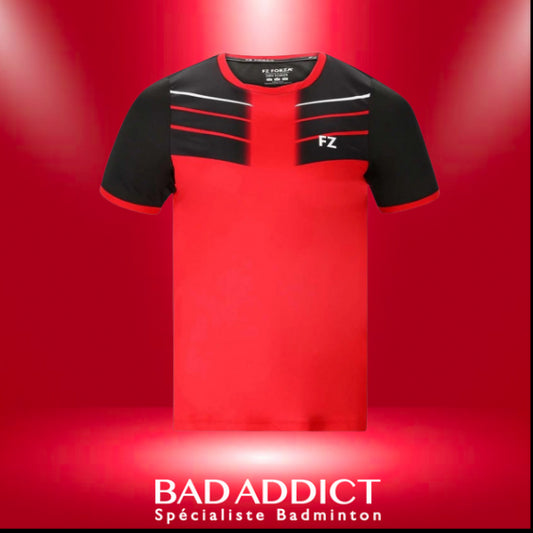 FORZA CHECK M S-S TEE CHINISE RED