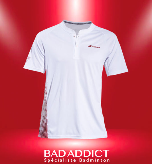 BABOLAT POLO HOMME PLAY BLANC