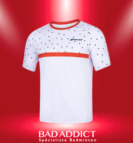 BABOLAT T-SHIRT HOMME COMPETE CREW NECK TEE MEN WHITE