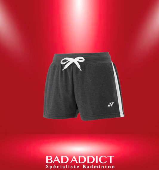 YONEX WOMEN'S SWEAT SHORTS CHARCOAL