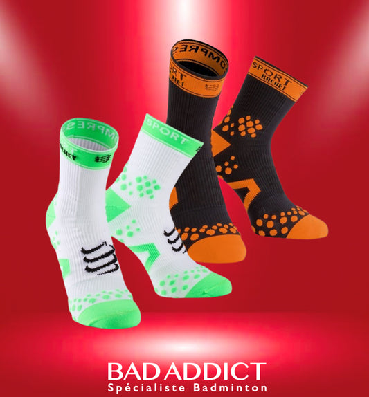 CHAUSSETTES MI-LONG COMPRESSPORT RACKET