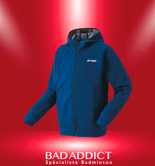 YONEX VESTE MEN'S FULL ZIP HOODIE BLUE