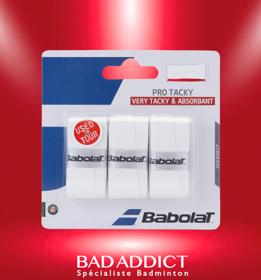 BABOLAT PRO TACKY SURGRIPS X3 WHITE