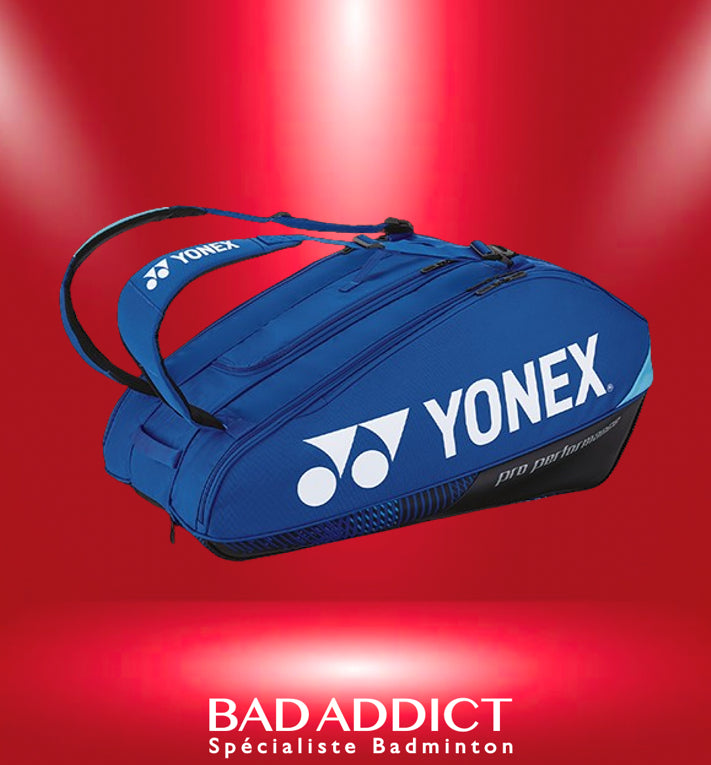 YONEX PRO RACKET BAG BLUE 9 RAQUETTES