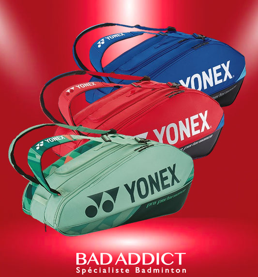 YONEX PRO RACKET BAG BLUE 9 RAQUETTES