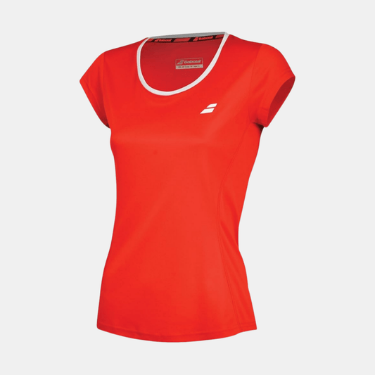Babolat Babolat Core Flag Tee Women Fiery Red - badminton