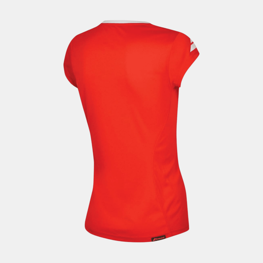 Babolat Babolat Core Flag Tee Women Fiery Red - badminton