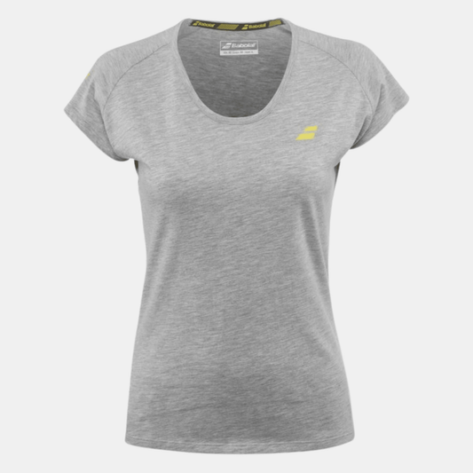 Babolat Core Tee Women Lunar Rock HTHR - Bad Addict