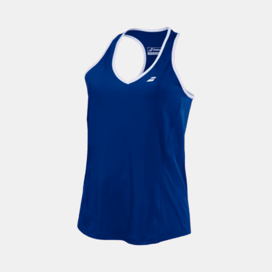 BABOLAT DEBARDEUR CORE CROP TOP WOMEN ESTATE BLUE - Bad Addict