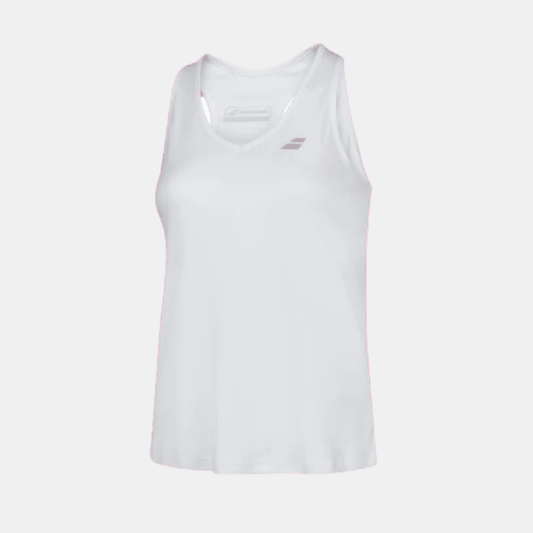 BABOLAT DEBARDEUR CORE CROP TOP WOMEN WHITE - Bad Addict