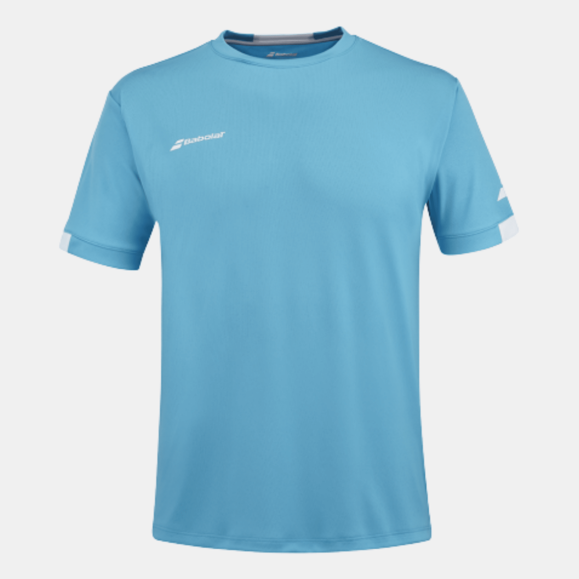 Babolat Play Crew Neck Tee Men Cyan Blue - Bad Addict
