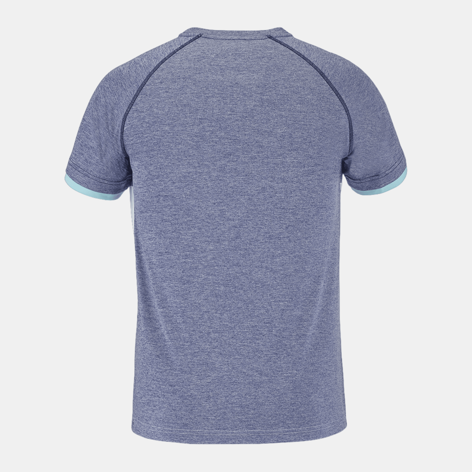 Babolat Play Crew Neck Tee Men White/Blue - Bad Addict