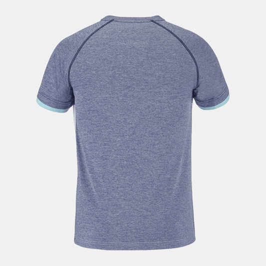 Babolat Play Crew Neck Tee Men White/Blue - Bad Addict