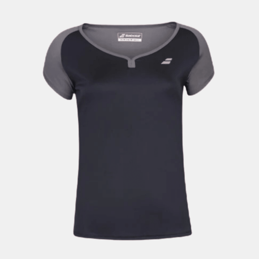 BABOLAT T - SHIRT PLAY CAP SLEEVE TOP WOMEN BLACK - Bad Addict
