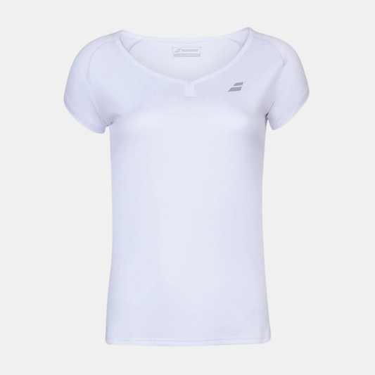 BABOLAT T - SHIRT PLAY CAP SLEEVE TOP WOMEN WHITE - Bad Addict
