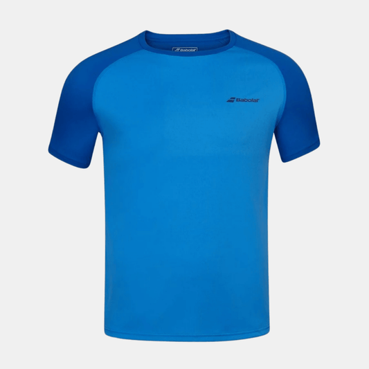 BABOLAT T - SHIRT PLAY CREW NECK TEE MEN BLUE ASTER - Bad Addict