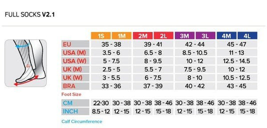 COMPRESSPORT COMPRESSPORT FULL SOCKS V2 - badminton