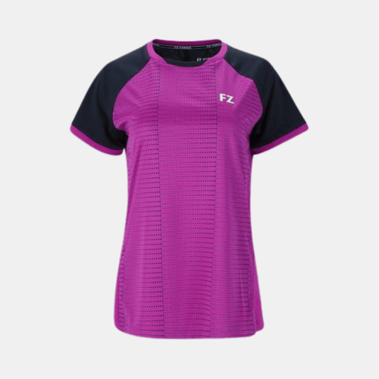 FZ Forza T-Shirt Laureen W S/S Tee Purple Flower - Bad Addict