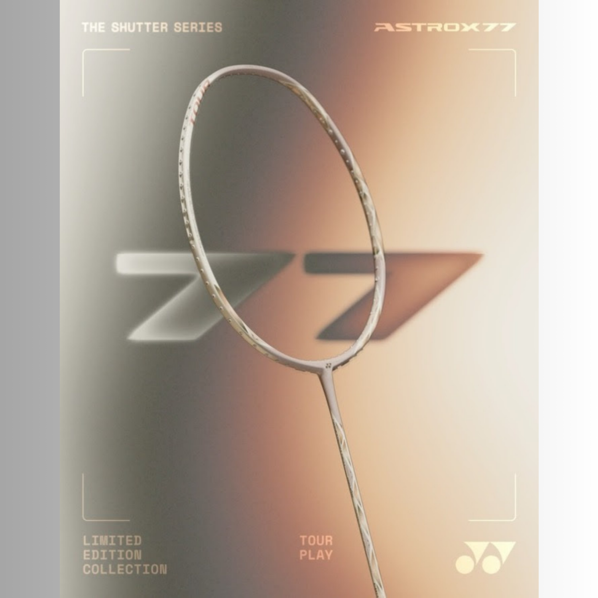 YONEX RAQUETTE ASTROX 77 TOUR LIMITED LIGHT BEIGE - Bad Addict