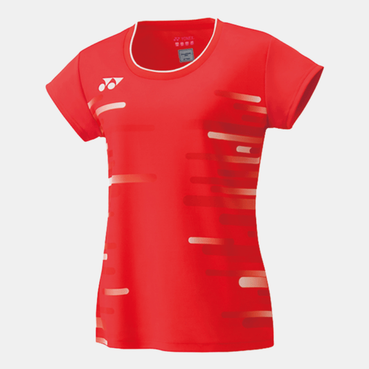 YONEX 20466EX WOMEN'S CREW NECK SHIRT FIRE RED - Bad Addict